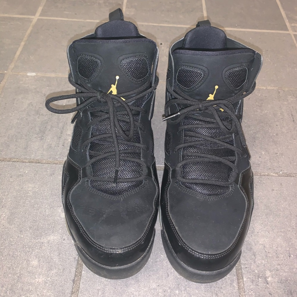 Air Jordan Flight Club 91 Black Metallic Gold